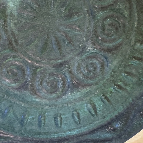 Vintage 1971 Signed "Dove" Brutalist Pottery Set - Ashtray & Footed Trinket Dish - Picture 4 of 10